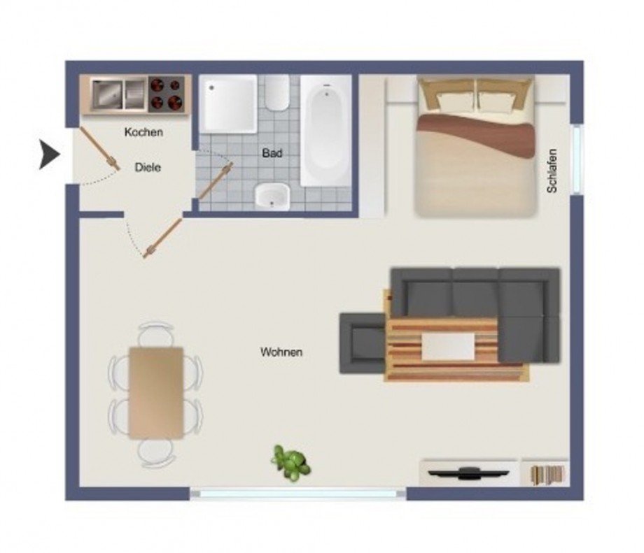 Grundriss Erdgeschosswohnung Dortmund