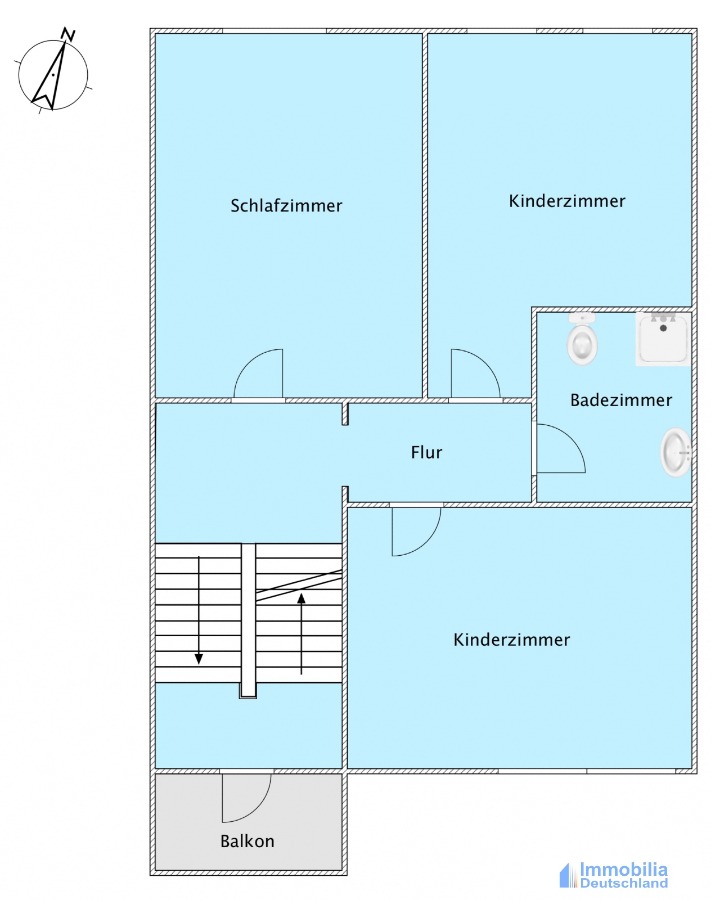 Grundriss OG Doppelhaush�lfte Dortmund
