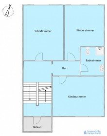 Grundriss OG Einfamilienhaus mit Garten & Doppelgarage in Dortmund-Asseln