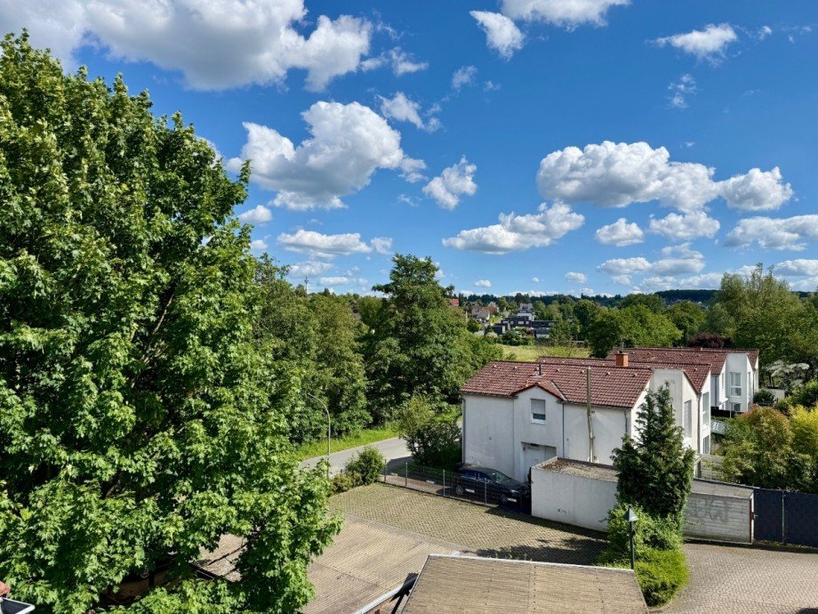Idyllischer Blick vom Balkon Dachgeschosswohnung Dortmund