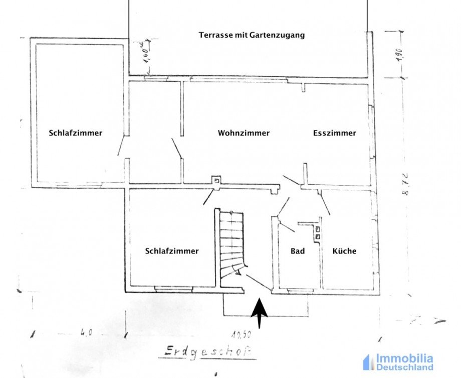 Grundriss EG Einfamilienhaus Dortmund