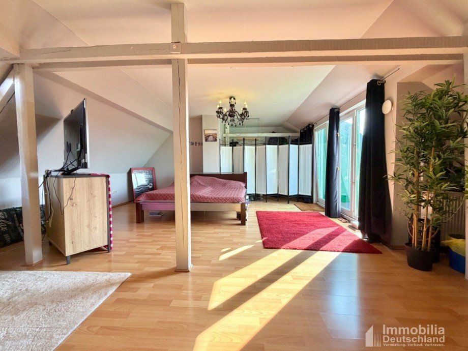 Wohnbereich der Maisonette Dachgeschosswohnung Dortmund