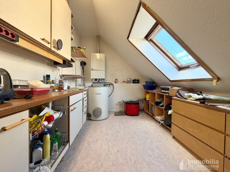 Hauswirtschaftsraum im Spitzboden Maisonettewohnung Dortmund