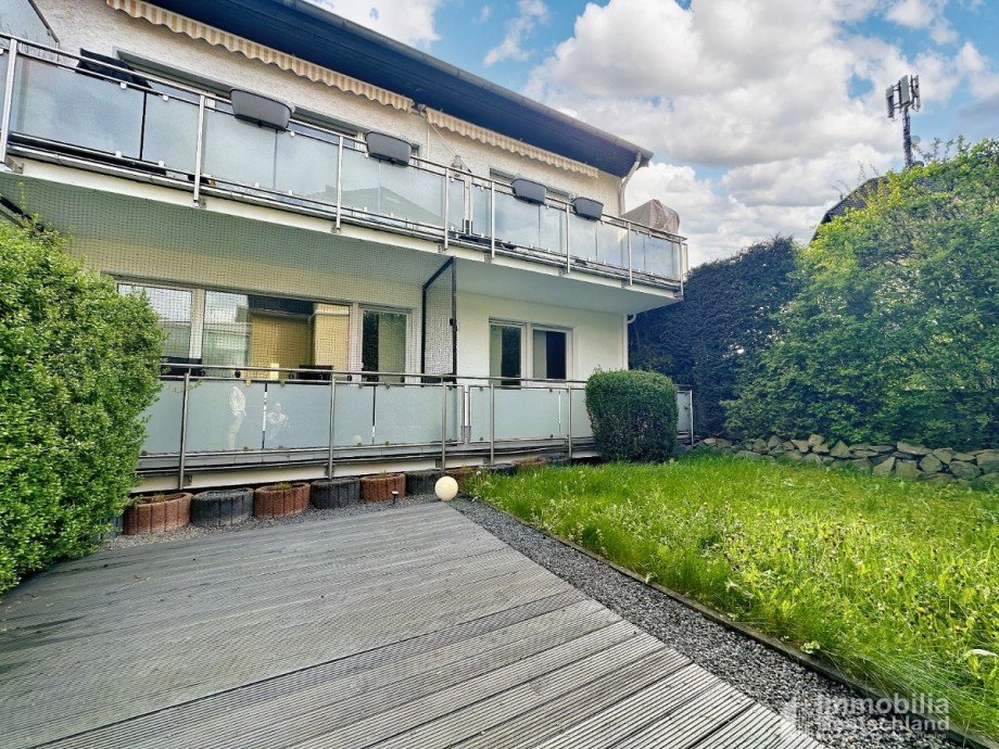 Hinteransicht vom Garten Erdgeschosswohnung Dortmund