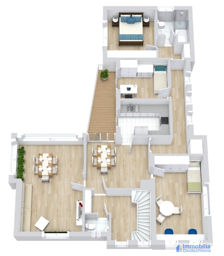 Grundriss 1. Obergeschoss Zweifamilienhaus L�nen