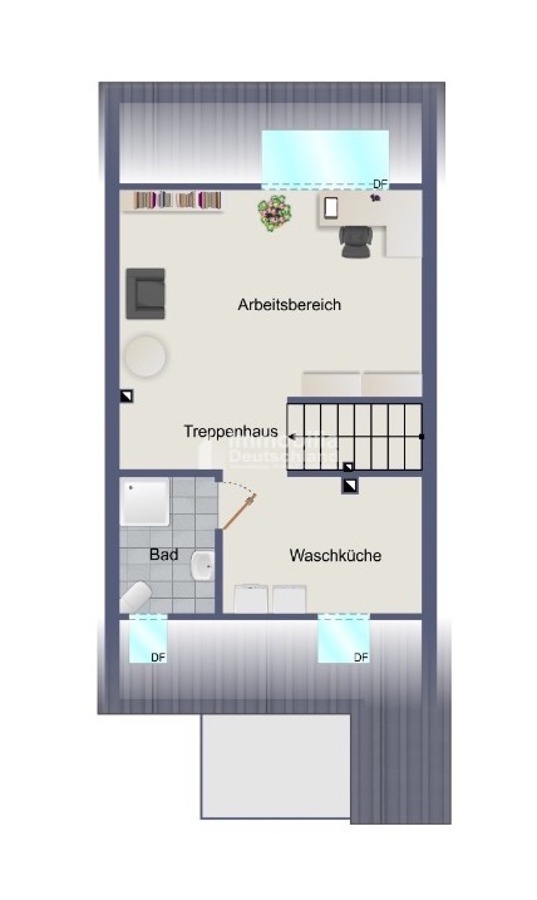 Grundriss DG Reihenmittelhaus Remscheid