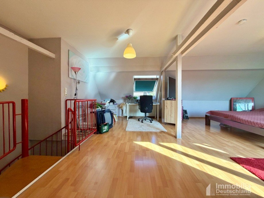 Wohnbereich der Maisonette Dachgeschosswohnung Dortmund
