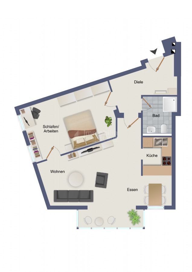 Grundriss Etagenwohnung Dortmund