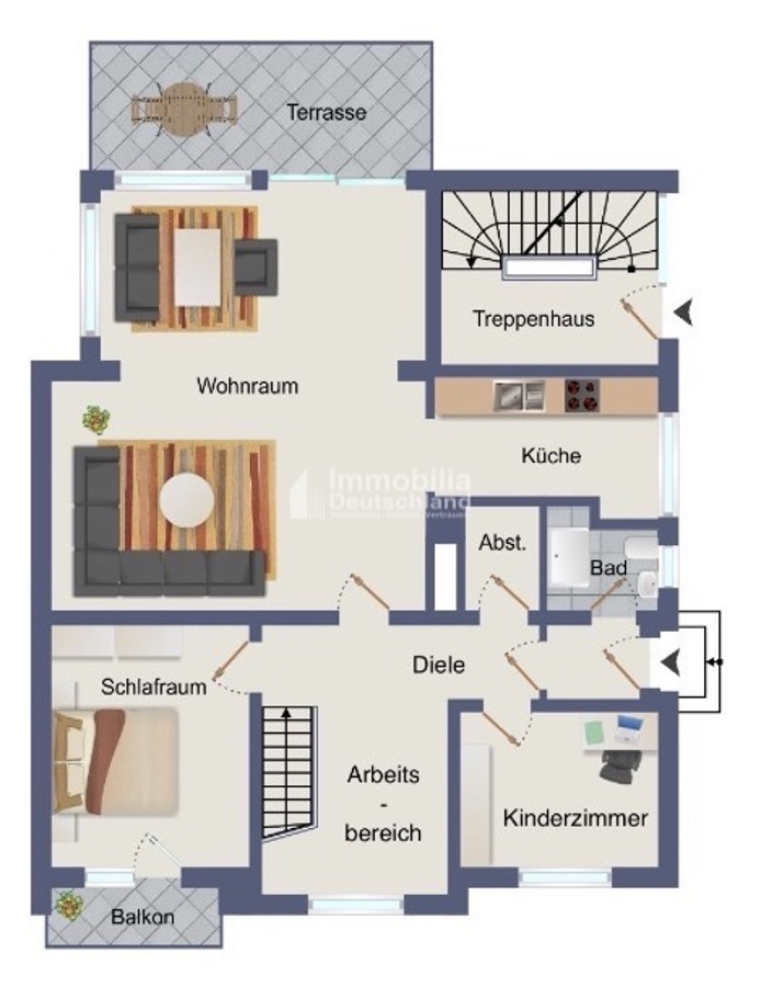 Grundriss EG Erdgeschosswohnung Witten