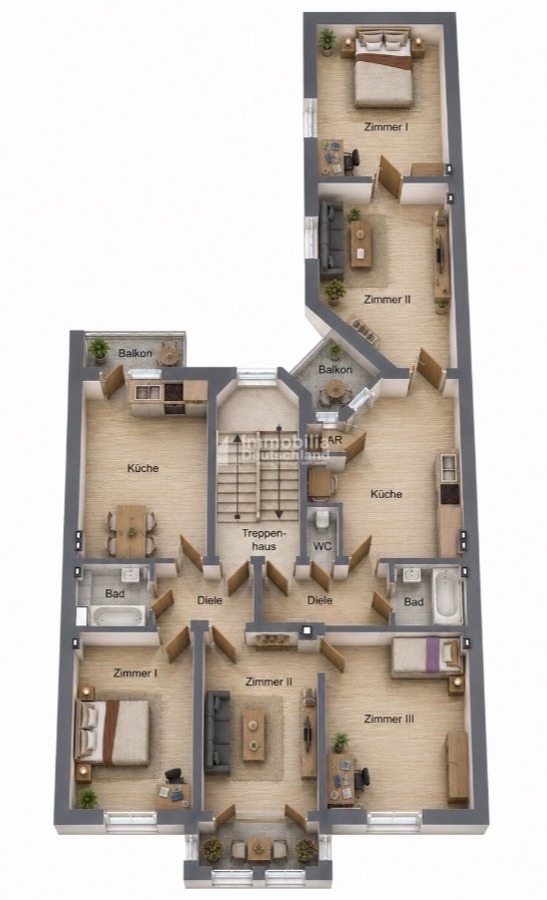 Grundriss Etagenwohnung Dortmund