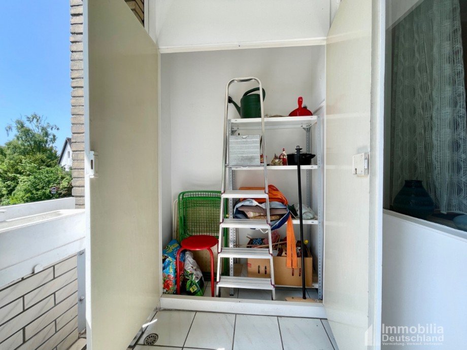 Abstellraum auf dem Balkon Etagenwohnung Dortmund
