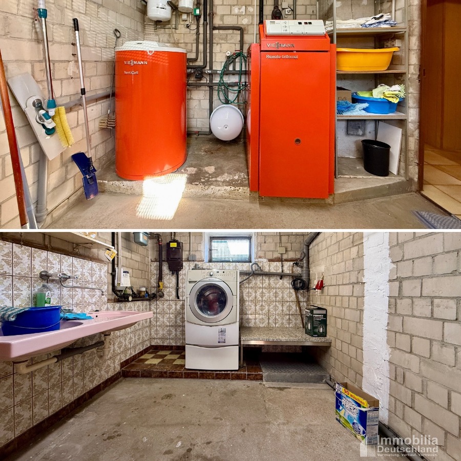 Heizung und Waschkeller Reihenendhaus L�nen