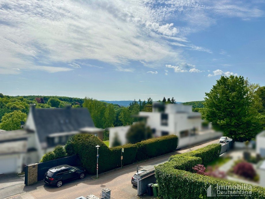 Blick �bers Tal vom Balkon - Arbeitszimmer Doppelhaush�lfte Herdecke