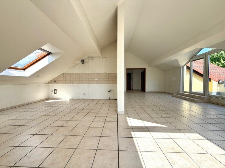 Blick vom Essbereich Dachgeschosswohnung Dortmund