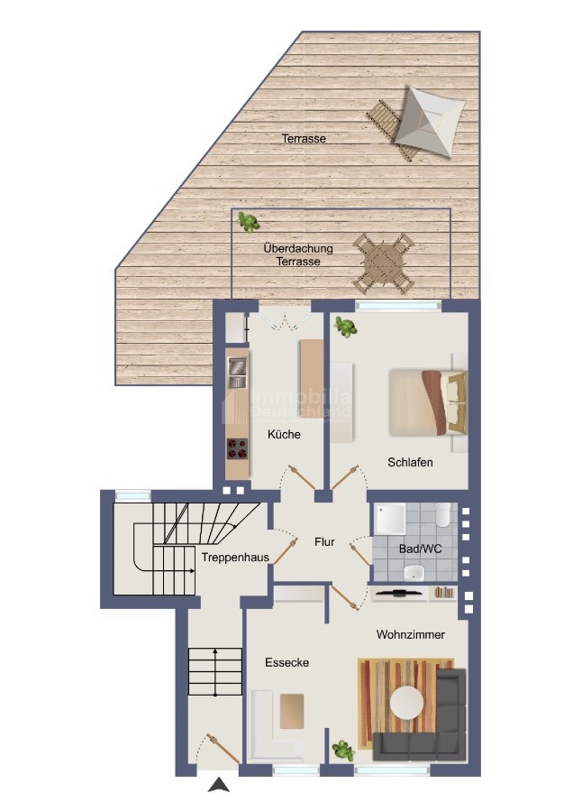 Grundriss Erdgeschosswohnung Dortmund