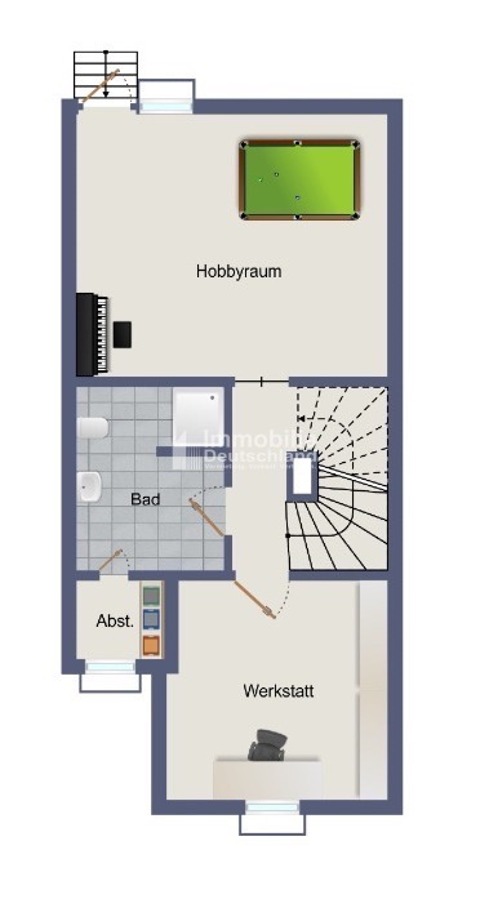 Grundriss KG Reihenmittelhaus Remscheid