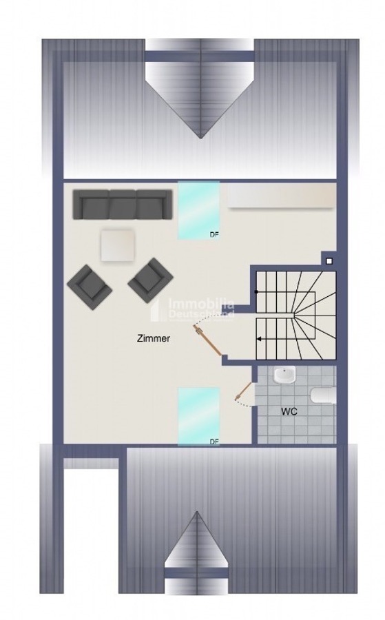 Grundriss DG Reihenmittelhaus Schwerte