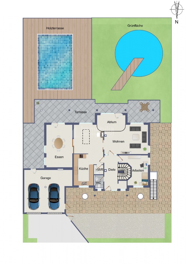 Grundriss EG Einfamilienhaus Soest