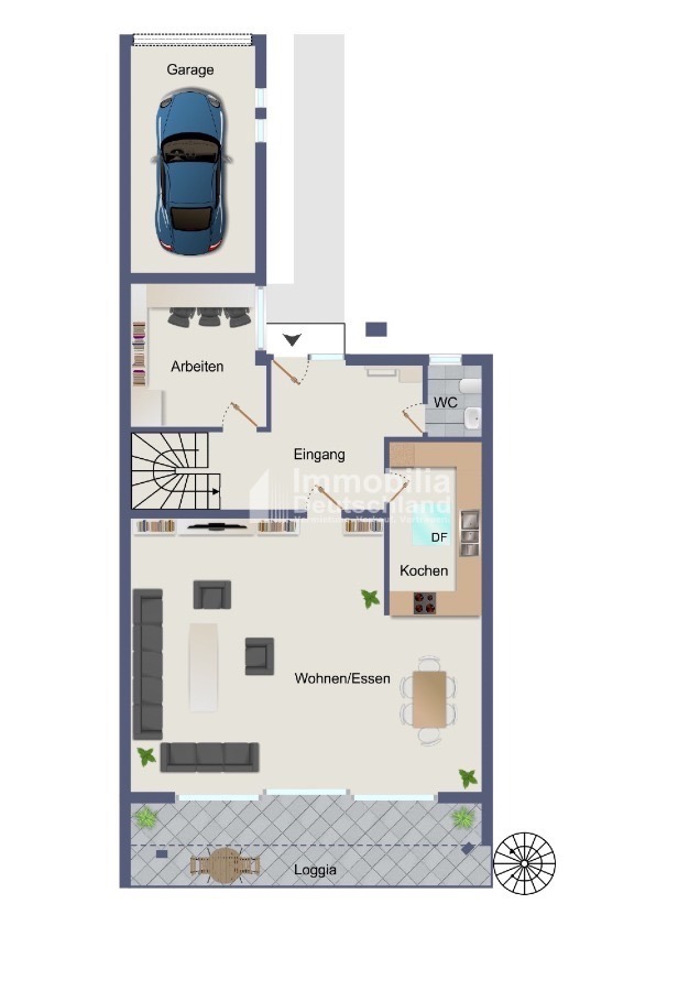Grundriss EG Einfamilienhaus Dortmund