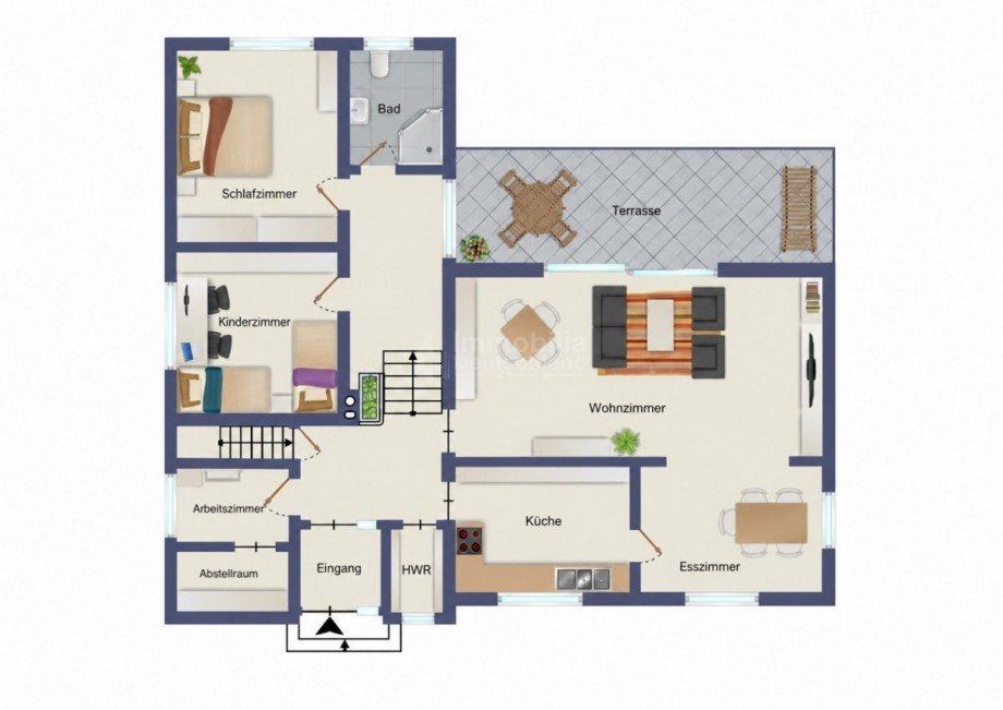 Grundriss EG Haus L�nen