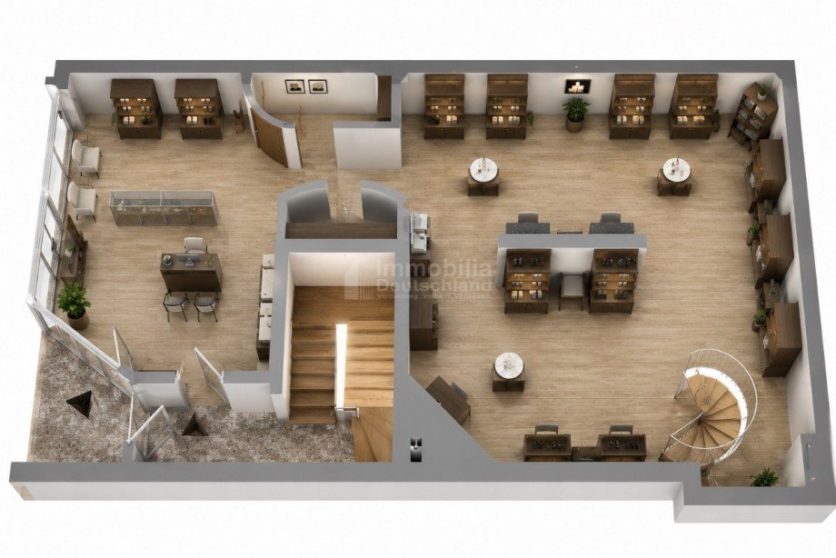 Grundriss Salon Einfamilienhaus L�nen