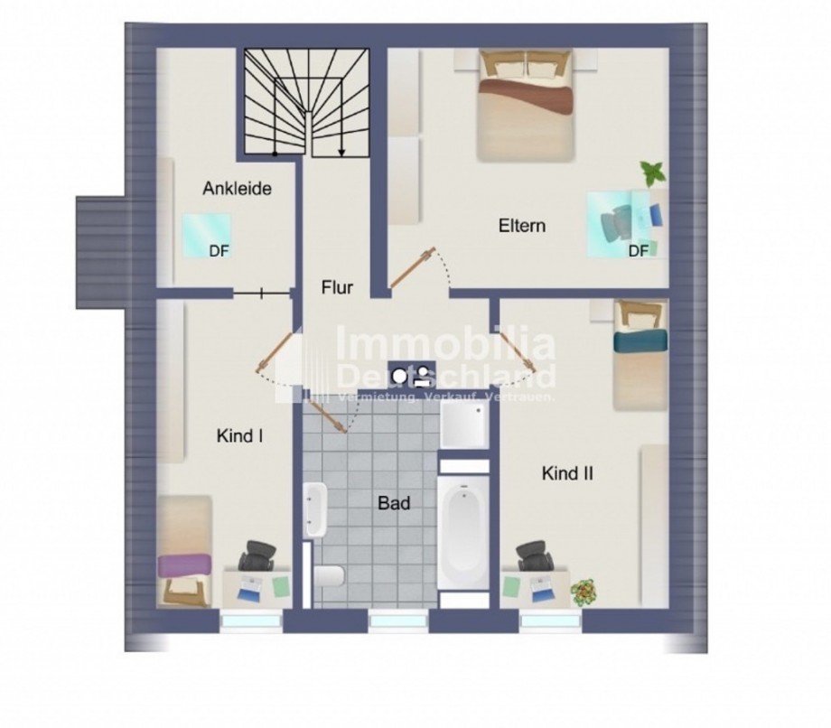 Grundriss DG Einfamilienhaus L�nen