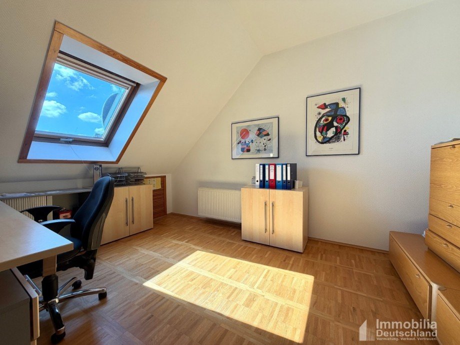 Arbeitszimmer Spitzboden Maisonettewohnung Dortmund