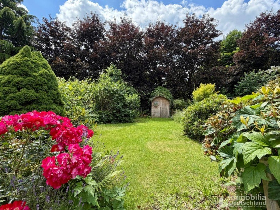 Blick in den Garten Reihenmittelhaus Schwerte