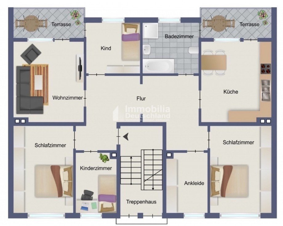 Grundriss EG Mehrfamilienhaus Hagen