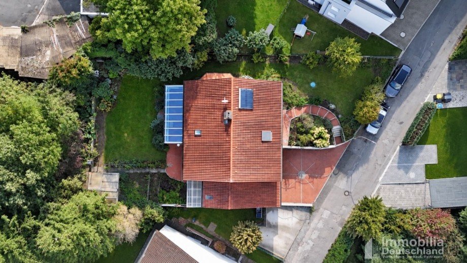 Drohnenfoto Vogelperspektive Einfamilienhaus Dortmund