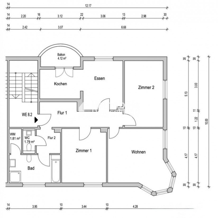 Grundriss Etagenwohnung Dortmund
