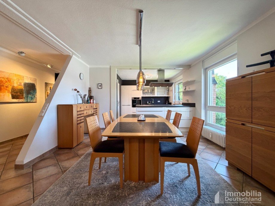 Essbereich mit Blick auf K�che Etagenwohnung Castrop-Rauxel