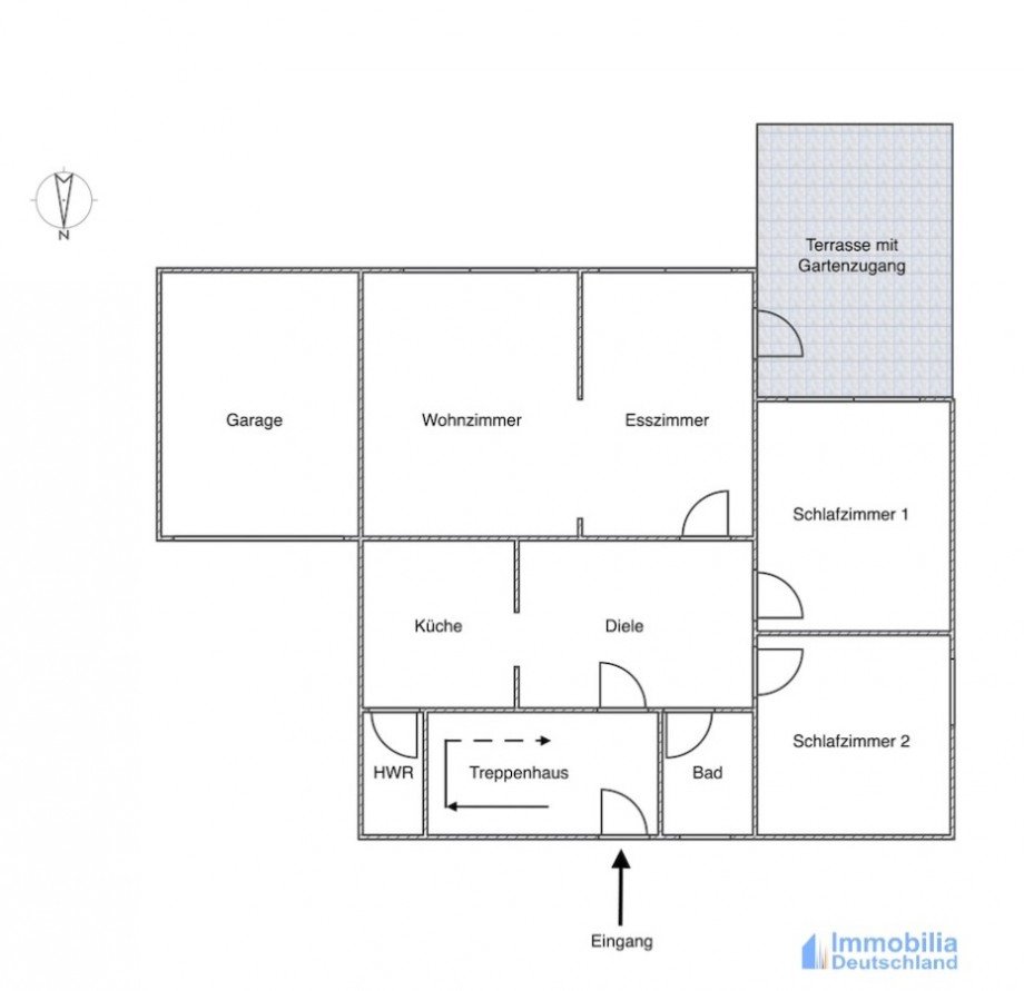 Grundriss Erdgeschoss Zweifamilienhaus Dortmund