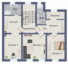 2. Obergeschoss MFH mit Seltenheitswert: Gewerbliche Nutzung + N�he zum Phoenix-See
