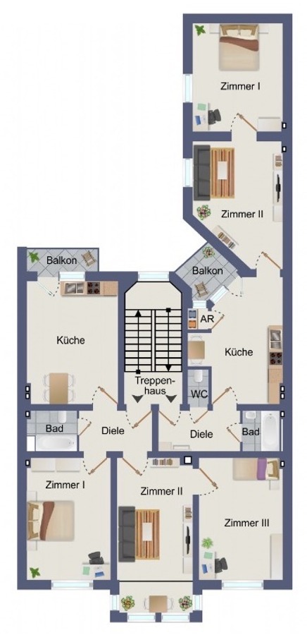 Grundriss Etagenwohnung Dortmund