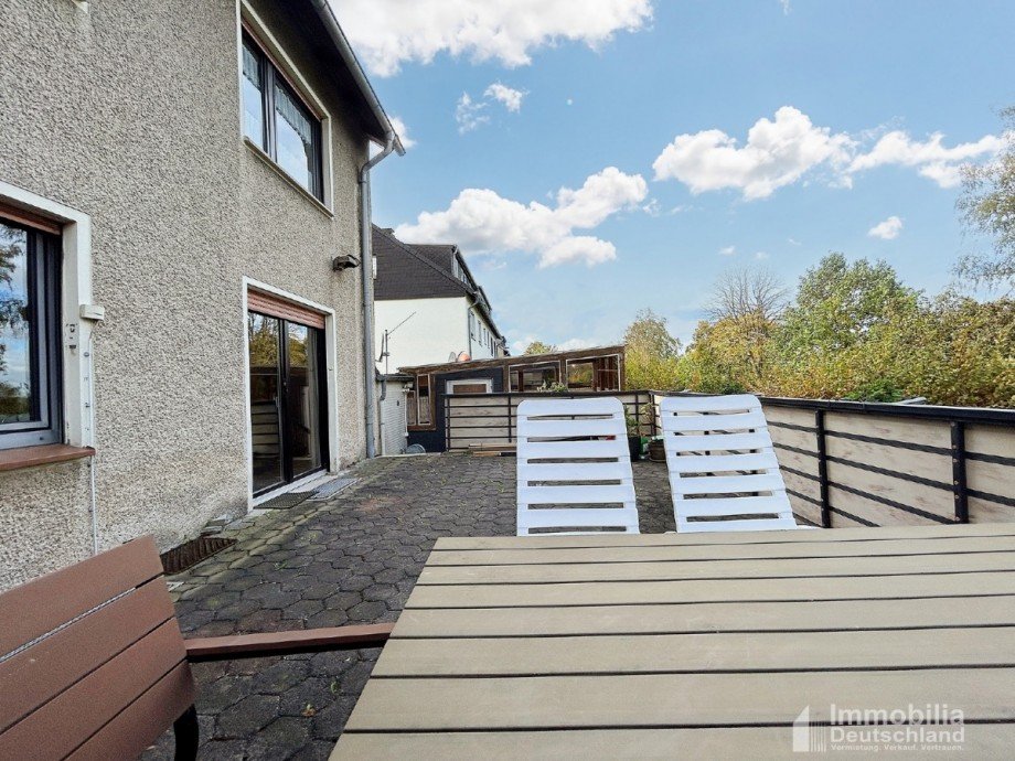 Terrasse Doppelhaush�lfte Kamen