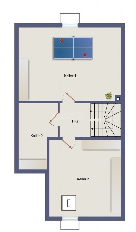 Grundriss KG Reihenmittelhaus Schwerte